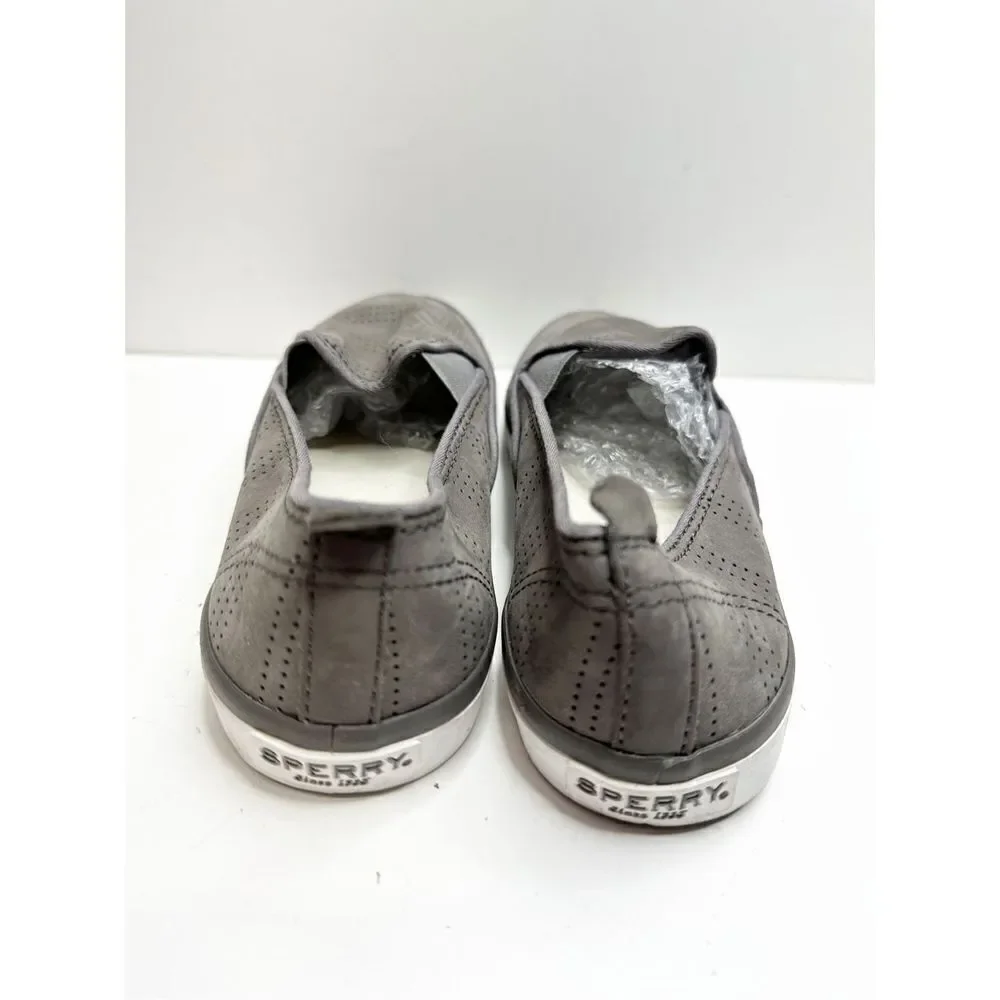 Sperry Sneakers‎ Womens Size 6 Gray Slip On Sailor Twin Core Memory Foam Casual